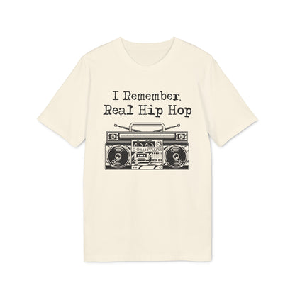 I Remember Real Hip Hop Maglietta in Cotone Biologico