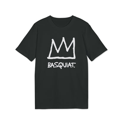 Jean Michel Basquiat Crown Logo Maglietta in Cotone Biologico