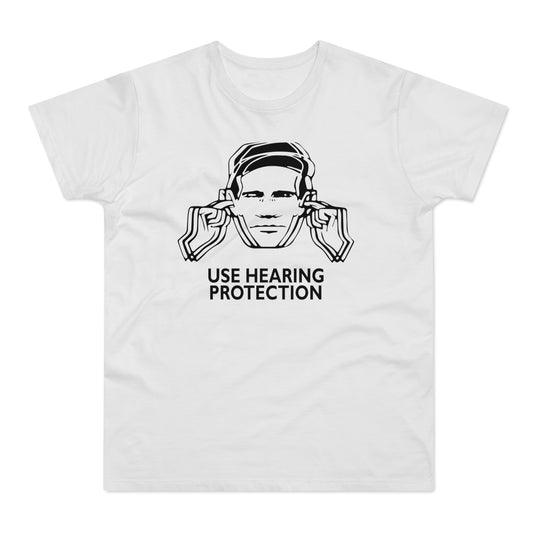 Use Hearing Protection Maglietta Peso Medio