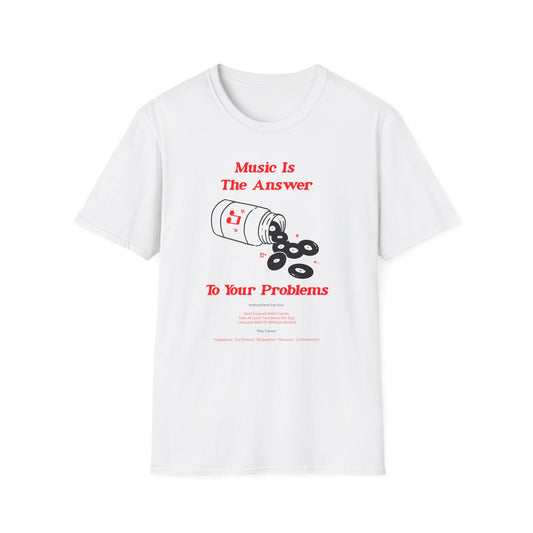 Music Is The Answer Maglietta Leggera