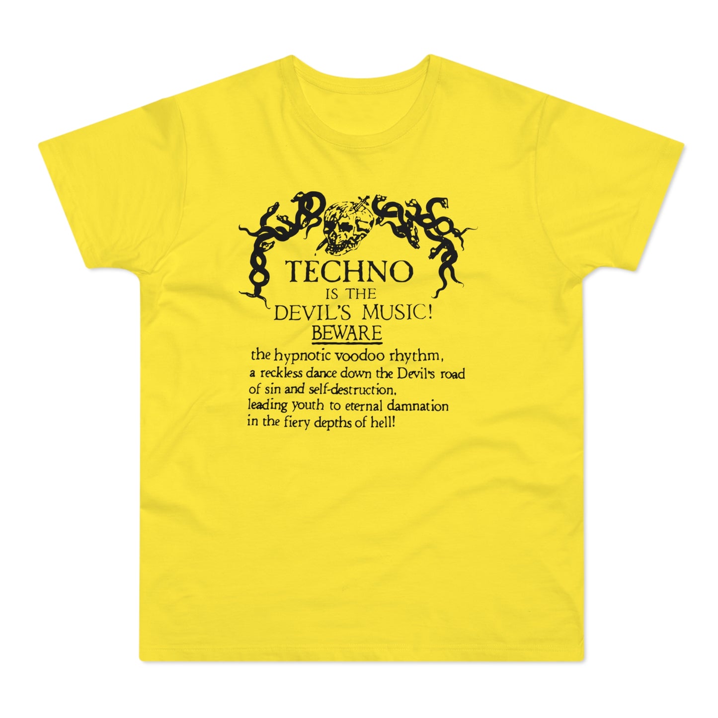 Techno is The Devil's Music Maglietta Peso Medio