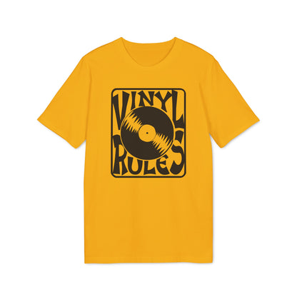 Vinyl Rules Maglietta in Cotone Biologico