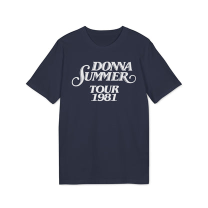 Donna Summer Tour 1981 Maglietta in Cotone Biologico