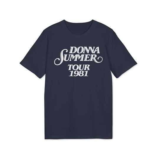 Donna Summer Tour 1981 Maglietta in Cotone Biologico