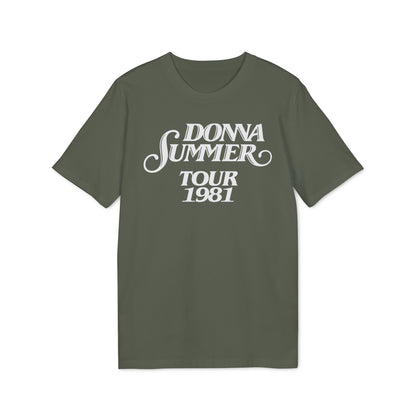 Donna Summer Tour 1981 Maglietta in Cotone Biologico