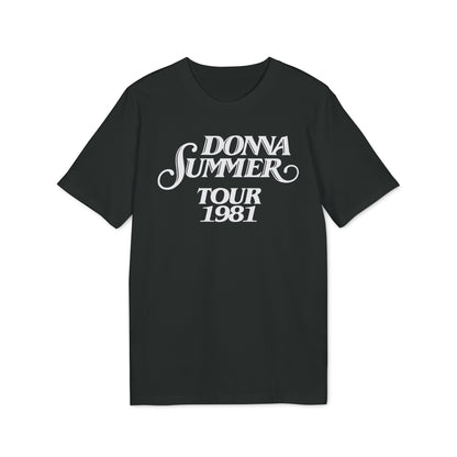 Donna Summer Tour 1981 Maglietta in Cotone Biologico