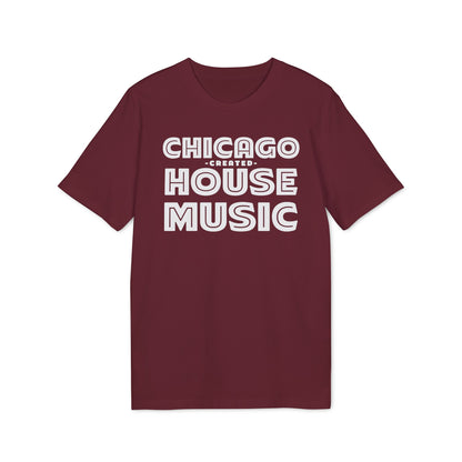 Chicago Created House Music Maglietta in Cotone Biologico