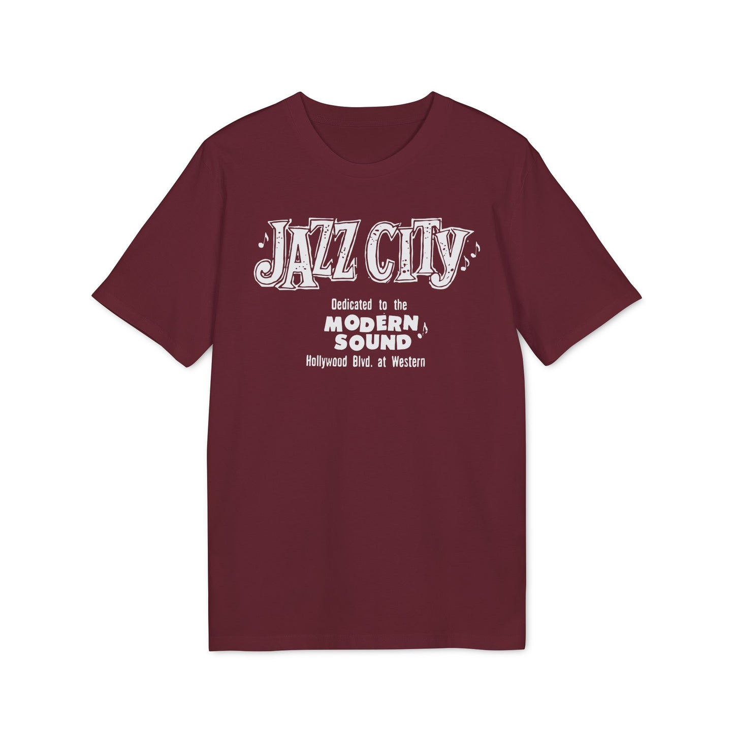 Jazz City Maglietta in Cotone Biologico LA Jazz Club