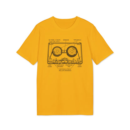 How It Works: Cassette Tape Maglietta in Cotone Biologico
