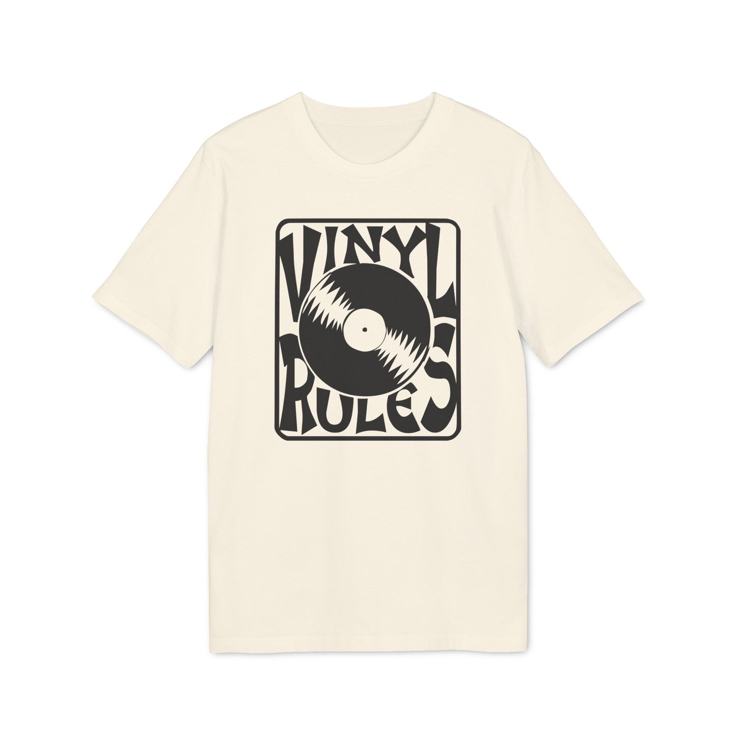 Vinyl Rules Maglietta in Cotone Biologico
