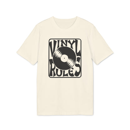 Vinyl Rules Maglietta in Cotone Biologico